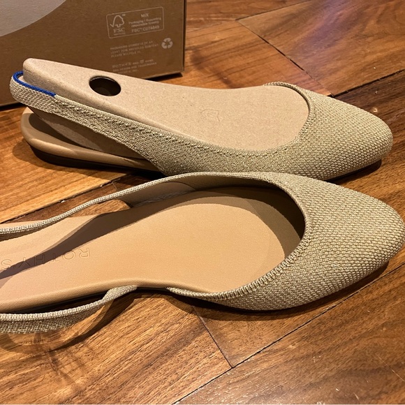 Rothy's Shoes - Rothy's Slingback Flats-Sz 8.5 Prosecco Color